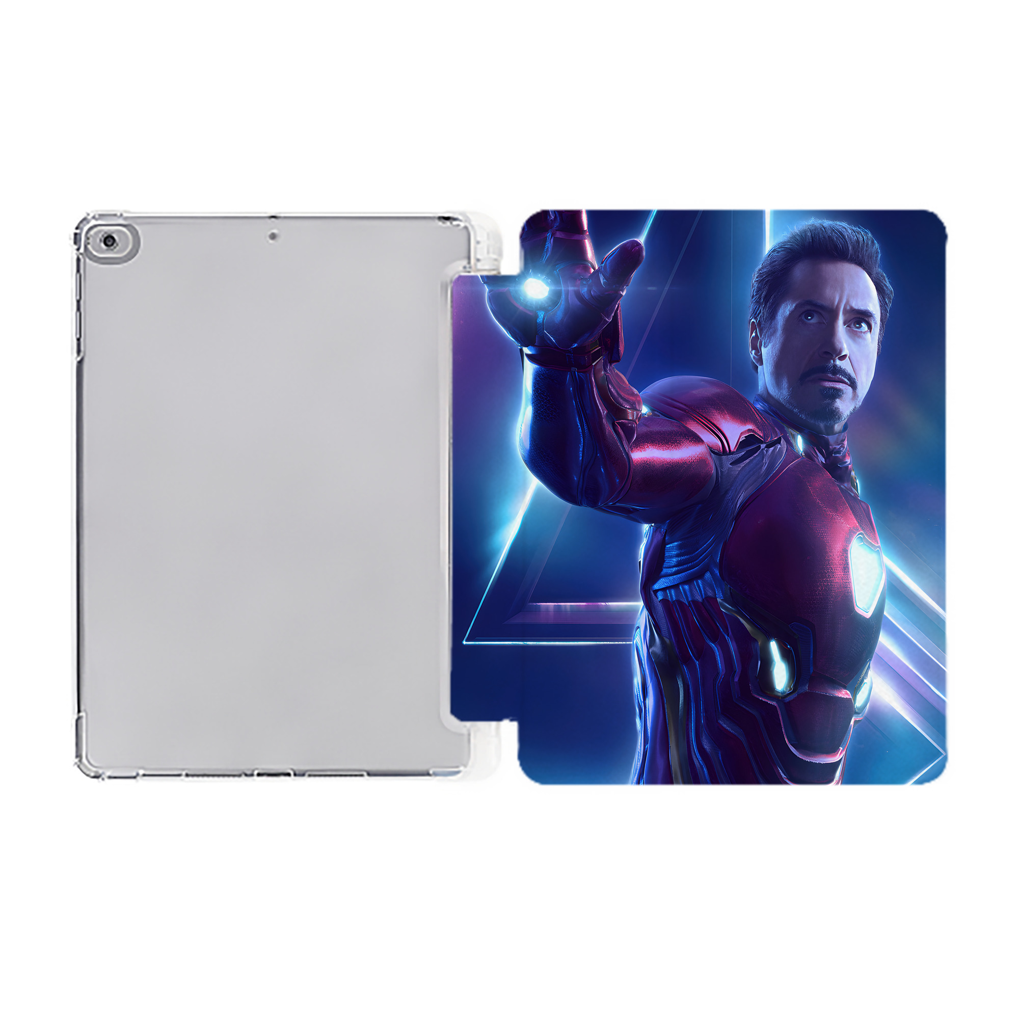 （画像用） アベンジャーズ The Avengers IPad ケース ペン収納付き 三つ折りスタンド PUレザー×シリコン 対応機種9.5/10.5/10.9インチ